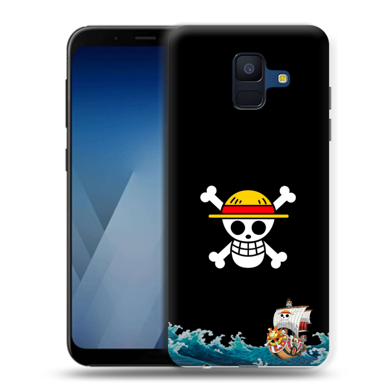Силиконовый противоударный чехол на Samsung Galaxy A6 с принтом One Piece Ван Пис Силиконовый противоударный чехол на Samsung Galaxy A6 с принтом One Piece Ван Пис