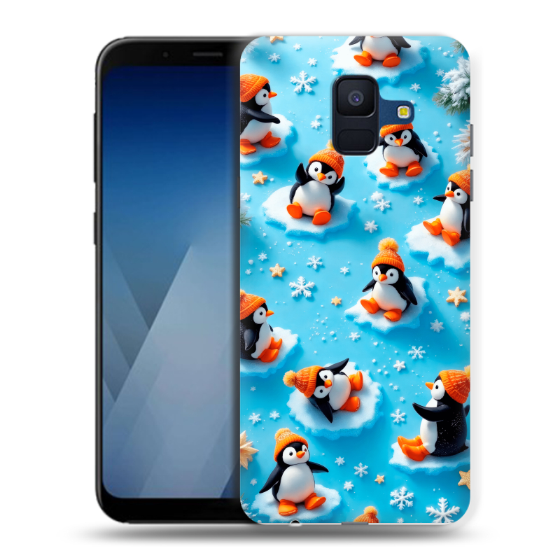 Пластиковый чехол на Samsung Galaxy A6 с принтом Новый год Пластиковый чехол на Samsung Galaxy A6 с принтом Новый год