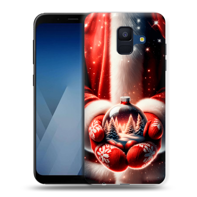 Пластиковый чехол на Samsung Galaxy A6 с принтом Новый год Пластиковый чехол на Samsung Galaxy A6 с принтом Новый год