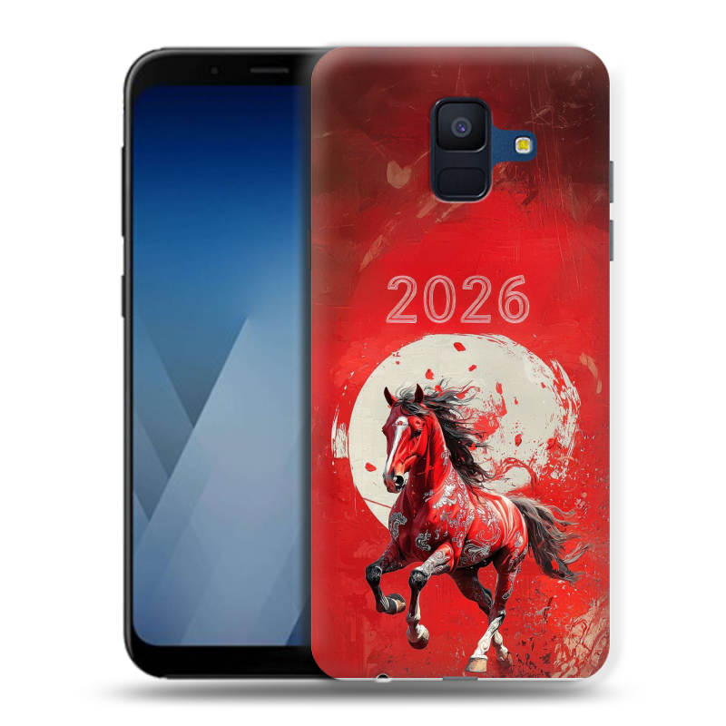 Пластиковый чехол на Samsung Galaxy A6 с принтом Новый год Пластиковый чехол на Samsung Galaxy A6 с принтом Новый год