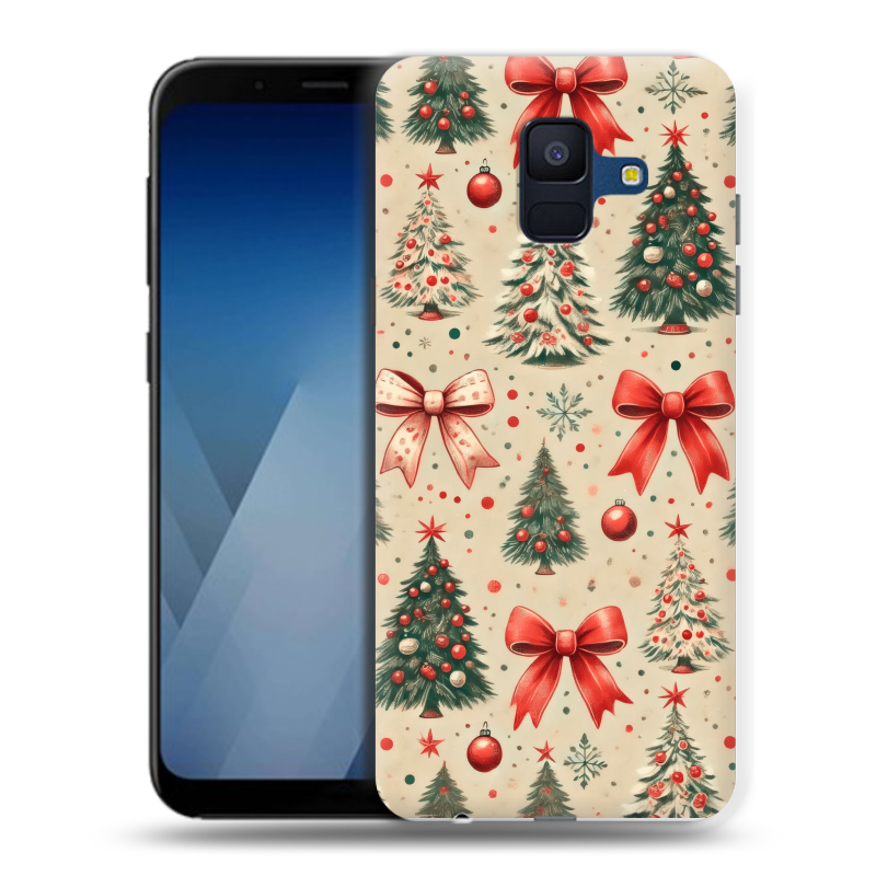 Пластиковый чехол на Samsung Galaxy A6 с принтом Новый год Пластиковый чехол на Samsung Galaxy A6 с принтом Новый год