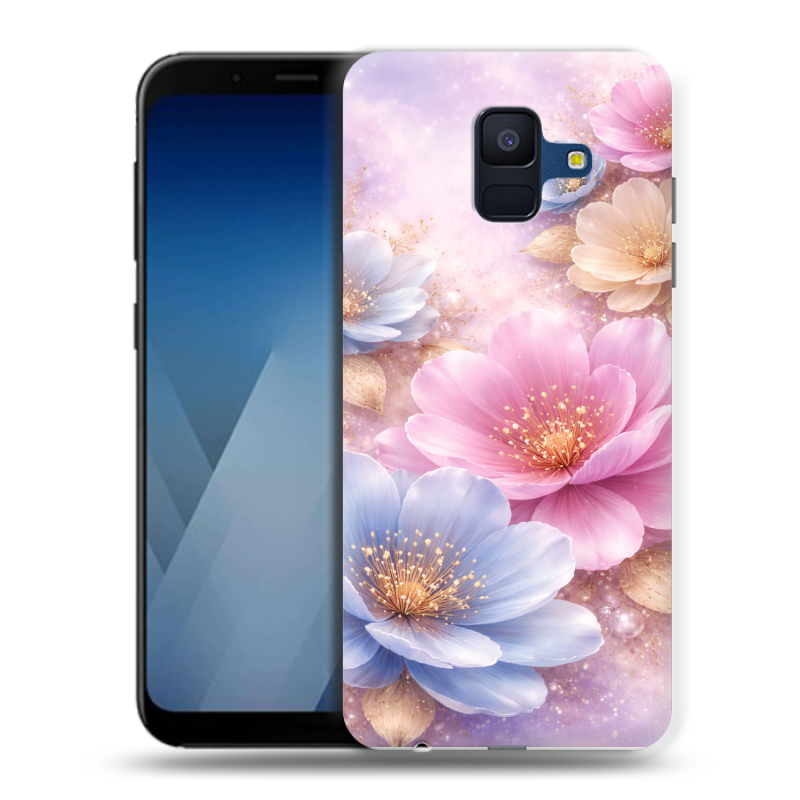 Пластиковый чехол на Samsung Galaxy A6 с принтом женский Пластиковый чехол на Samsung Galaxy A6 с принтом женский