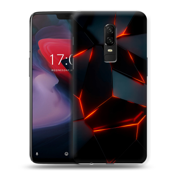 Пластиковый чехол на OnePlus 6 с принтом Яркие абстракции Пластиковый чехол на OnePlus 6 с принтом Яркие абстракции