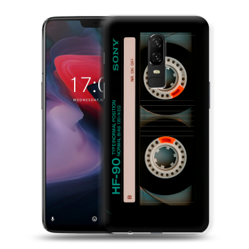 Пластиковый чехол на OnePlus 6 с принтом Кассета