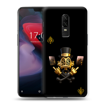 Пластиковый чехол на OnePlus 6 с принтом Золотой скрудж макдак Пластиковый чехол на OnePlus 6 с принтом Золотой скрудж макдак