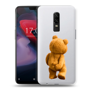 Пластиковый чехол на OnePlus 6 с принтом Медведь