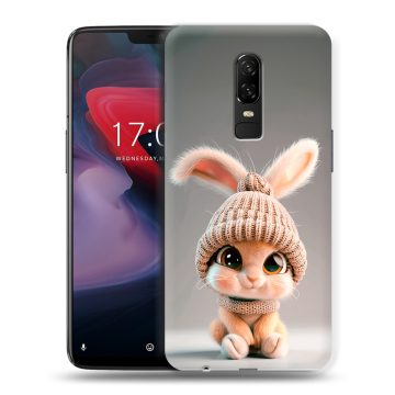 Пластиковый чехол на OnePlus 6 с принтом Кролик