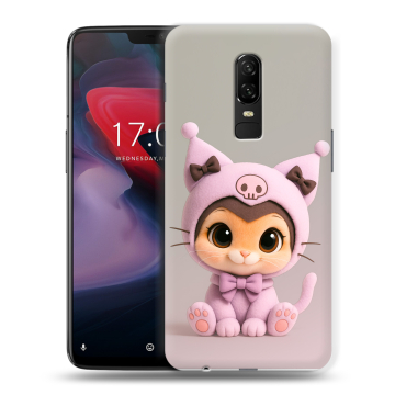 Пластиковый чехол на OnePlus 6 с принтом Куроми Kuromi 
