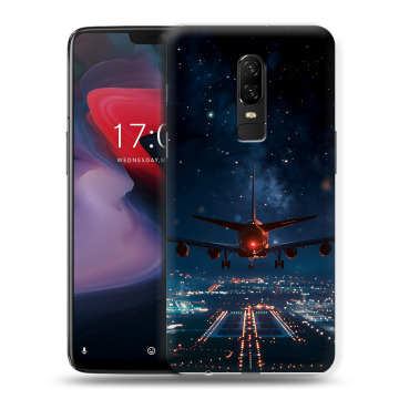 Пластиковый чехол на OnePlus 6 с принтом самолет Пластиковый чехол на OnePlus 6 с принтом самолет