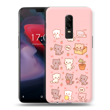 Пластиковый чехол на OnePlus 6 с принтом Hello Kitty Хелоу Кити Пластиковый чехол на OnePlus 6 с принтом Hello Kitty Хелоу Кити