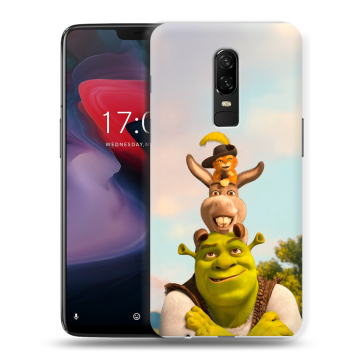 Пластиковый чехол на OnePlus 6 с принтом Шрек Shrek Пластиковый чехол на OnePlus 6 с принтом Шрек Shrek