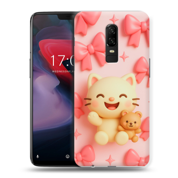 Пластиковый чехол на OnePlus 6 с принтом для девочек Пластиковый чехол на OnePlus 6 с принтом для девочек