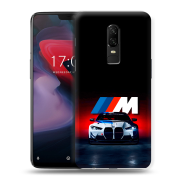 Пластиковый чехол на OnePlus 6 с принтом БМВ BMW