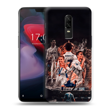 Пластиковый чехол на OnePlus 6 с принтом Реал Роналдо Real Ronaldo Пластиковый чехол на OnePlus 6 с принтом Реал Роналдо Real Ronaldo