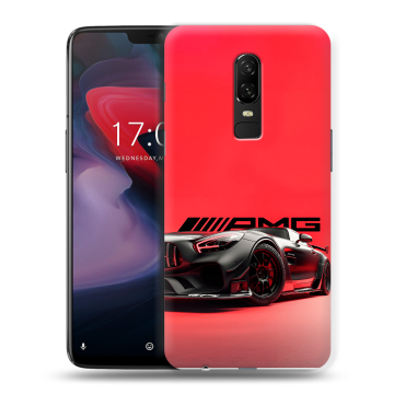 Пластиковый чехол на OnePlus 6 с принтом Мерседес Mercedes AMG Пластиковый чехол на OnePlus 6 с принтом Мерседес Mercedes AMG