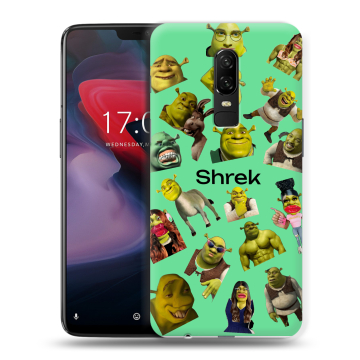 Пластиковый чехол на OnePlus 6 с принтом Шрек Shrek Пластиковый чехол на OnePlus 6 с принтом Шрек Shrek