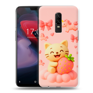 Пластиковый чехол на OnePlus 6 с принтом для девочек Пластиковый чехол на OnePlus 6 с принтом для девочек