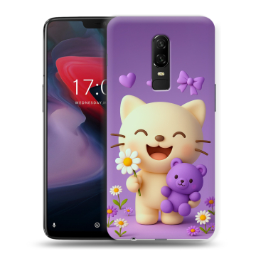 Пластиковый чехол на OnePlus 6 с принтом для девочек Пластиковый чехол на OnePlus 6 с принтом для девочек