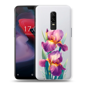 Пластиковый чехол на OnePlus 6 с принтом Цветы орхидеи Пластиковый чехол на OnePlus 6 с принтом Цветы орхидеи