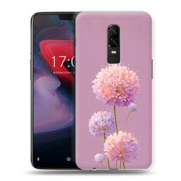 Пластиковый чехол на OnePlus 6 с принтом Цветы