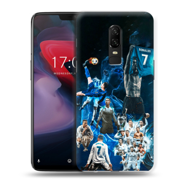 Пластиковый чехол на OnePlus 6 с принтом Реал Роналдо