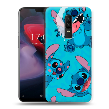 Пластиковый чехол на OnePlus 6 с принтом Лило и Стич Пластиковый чехол на OnePlus 6 с принтом Лило и Стич