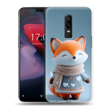 Пластиковый чехол на OnePlus 6 с принтом Лиса Пластиковый чехол на OnePlus 6 с принтом Лиса