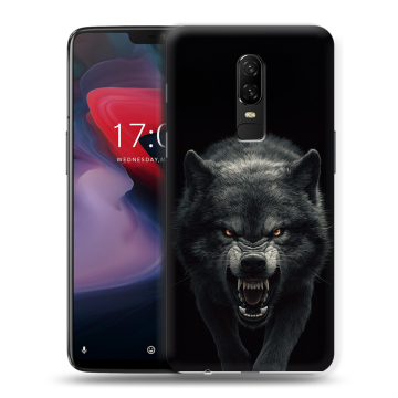 Пластиковый чехол на OnePlus 6 с принтом Волк