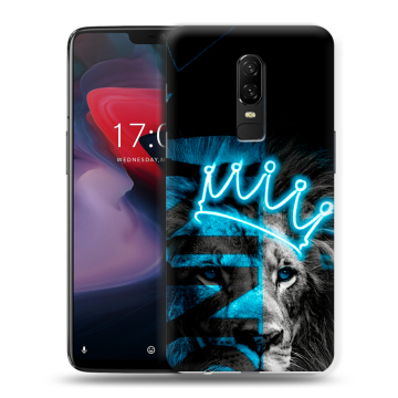 Пластиковый чехол на OnePlus 6 с принтом Король лев