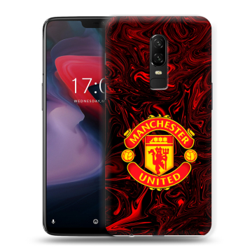 Пластиковый чехол на OnePlus 6 с принтом Manchester United