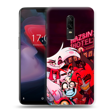 Пластиковый чехол на OnePlus 6 с принтом Hazbin Hotel Отель Хазбин Пластиковый чехол на OnePlus 6 с принтом Hazbin Hotel Отель Хазбин