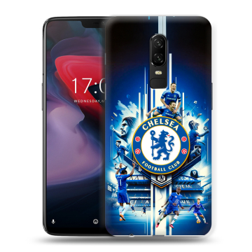 Пластиковый чехол на OnePlus 6 с принтом Chelsea Челси