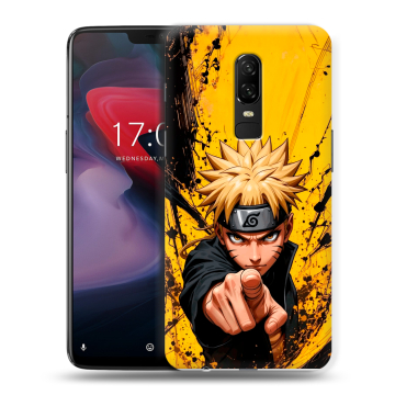 Пластиковый чехол на OnePlus 6 с принтом Naruto Наруто