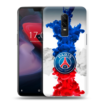 Пластиковый чехол на OnePlus 6 с принтом PSG ПСЖ