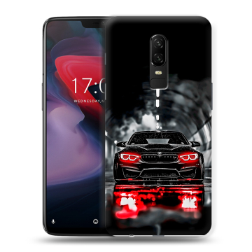 Пластиковый чехол на OnePlus 6 с принтом BMW БМВ