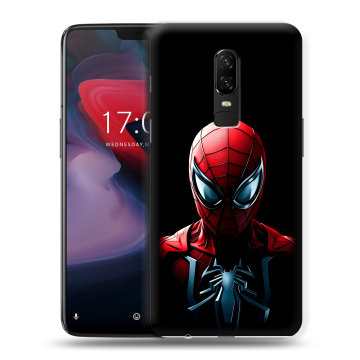 Пластиковый чехол на OnePlus 6 с принтом Spiderman Человек паук Пластиковый чехол на OnePlus 6 с принтом Spiderman Человек паук