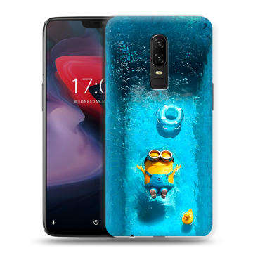Пластиковый чехол на OnePlus 6 с принтом Миньоны