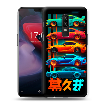 Пластиковый чехол на OnePlus 6 с принтом машины тачки