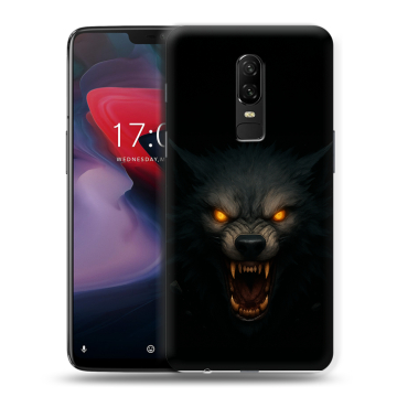 Пластиковый чехол на OnePlus 6 с принтом Волк