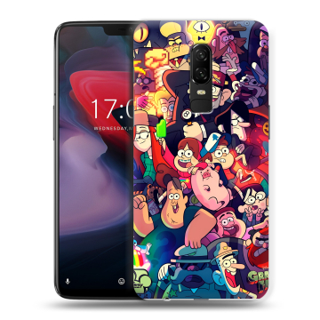 Пластиковый чехол на OnePlus 6 с принтом Gravity Falls Гравити Фолз