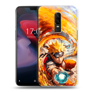 Пластиковый чехол на OnePlus 6 с принтом Аниме Наруто Naruto