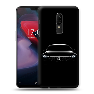 Пластиковый чехол на OnePlus 6 с принтом Mercedes Мерседес