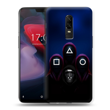 Пластиковый чехол на OnePlus 6 с принтом Игра Кальмара