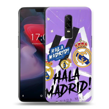 Пластиковый чехол на OnePlus 6 с принтом Real Madrid Реал Мадрид