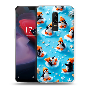 Пластиковый чехол на OnePlus 6 с принтом Новый год