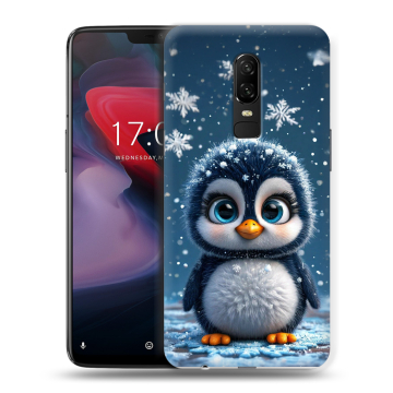 Пластиковый чехол на OnePlus 6 с принтом Новый год