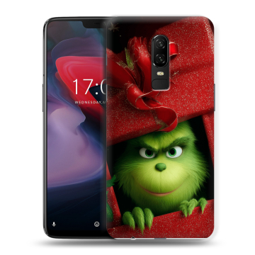 Пластиковый чехол на OnePlus 6 с принтом Новый год