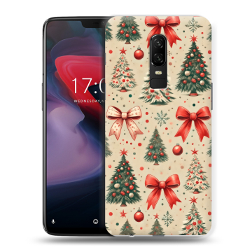 Пластиковый чехол на OnePlus 6 с принтом Новый год