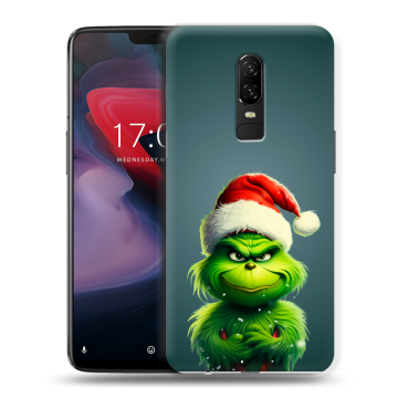 Пластиковый чехол на OnePlus 6 с принтом Новый год