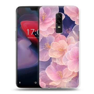 Пластиковый чехол на OnePlus 6 с принтом женский